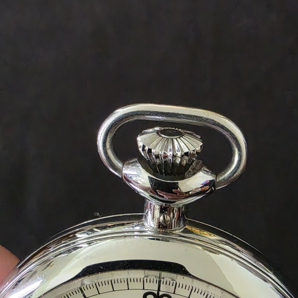 VTG Security By Jules Racine & Co. Manual 49mm Stop Watch Swiss WORKS - Picture 4 of 7